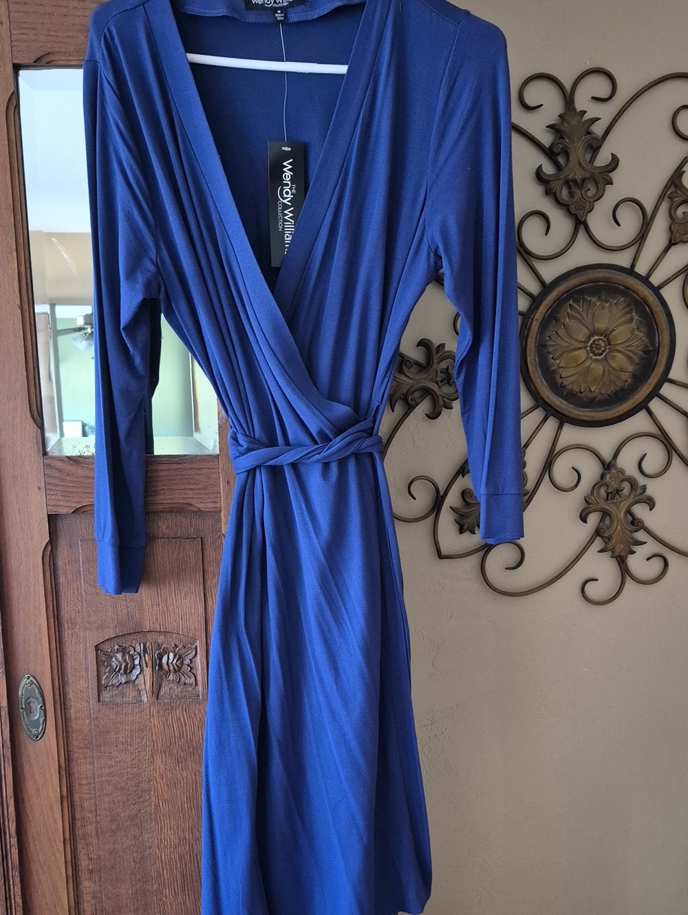 Bnwt Wendy Williams Royal Blue Wrap Dress